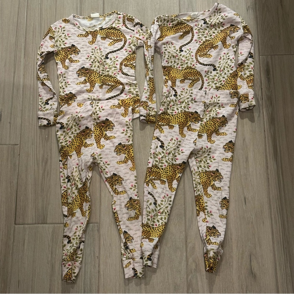 Kids Leopard Print Pajama Set